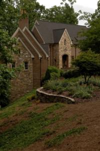 Charlestowne and stone on home in Uwharrie Point on Badin Lake